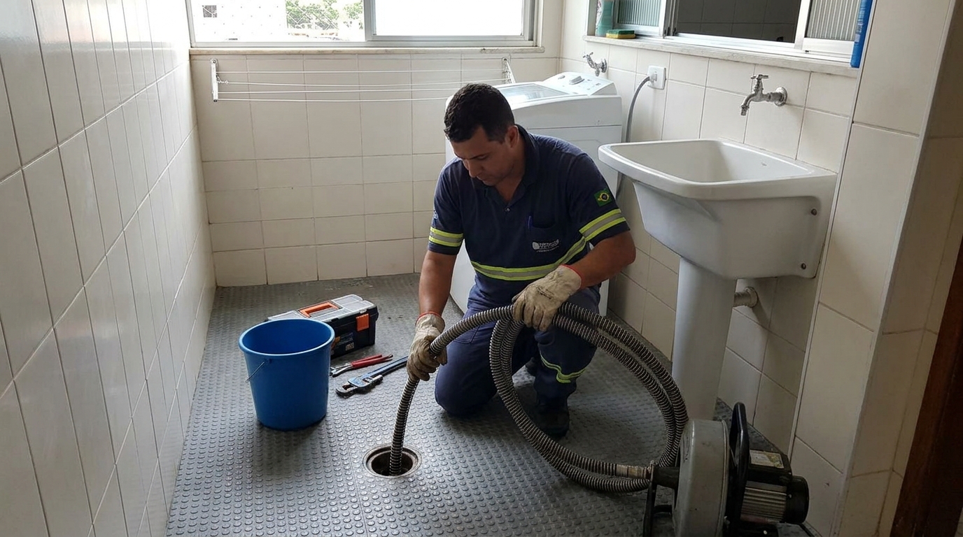Desobstrução na Cozinha em Petrópolis, Manaus‑AM